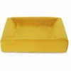 Bia Bed Bia Bed Royal Fluweel Hoes Voor Hondenmand Oker