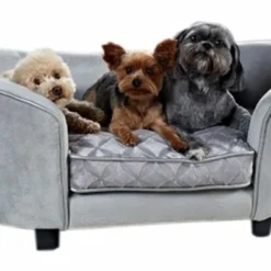 Enchanted Pet Enchanted Hondenmand / Sofa Constantine Zilverkleurig
