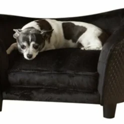 Enchanted Pet Enchanted Hondenmand Sofa Ultra Pluche Snuggle Wicker Bruin