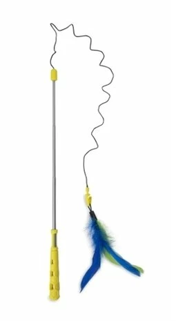 Jw Jw Cat Telescopic Flutter-ee Feather Kattenhengel 1 Jw Jw Cat Telescopic Flutter-ee Feather Kattenhengel