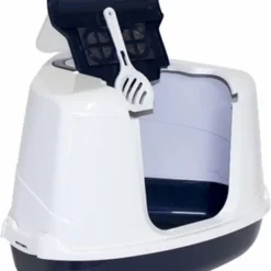 Moderna Moderna Hoek Kattenbak Flip Donkerblauw/wit