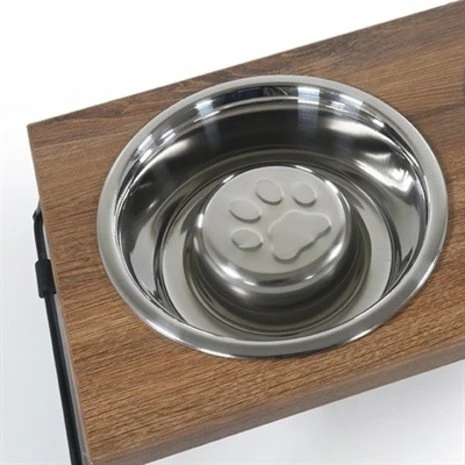 Rosewood Rosewood Voerbak Voerstandaard Slow Feeder Dubbel Hout / Metaal 3 Rosewood Rosewood Voerbak Voerstandaard Slow Feeder Dubbel Hout / Metaal - Afbeelding 3