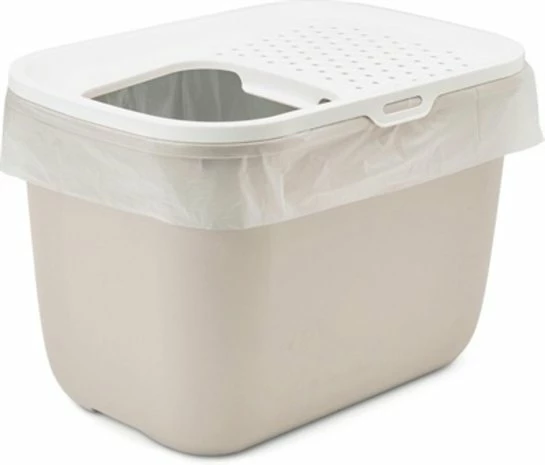 Savic Savic Kattenbak Hop In Mocca / Wit 5 Savic Savic Kattenbak Hop In Mocca / Wit - Afbeelding 5