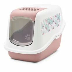Savic Savic Kattenbak Nestor Impression Flamingo Roze / Wit