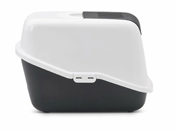 Savic Savic Kattenbak Nestor Wit / Zwart 3 Savic Savic Kattenbak Nestor Wit / Zwart - Afbeelding 3