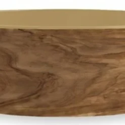 Tarhong Tarhong Voerbak Hond Olive Melamine Houtprint / Zandkleur