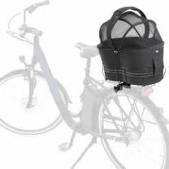 Trixie Trixie Fietsmand Achterop Zwart Met Kussen En Kap -Trixie Verkoopwinkel trixie trixie fietsmand achterop zwart met kussen 2