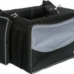 Trixie Trixie Fietsmand Voor Aan Stuur Nylon Zwart / Grijs 7 Trixie Trixie Fietsmand Voor Aan Stuur Nylon Zwart / Grijs -Trixie Verkoopwinkel trixie trixie fietsmand voor aan stuur nylon zwart 2