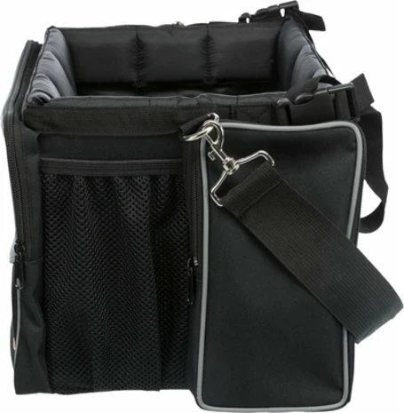 Trixie Trixie Fietsmand Voor Aan Stuur Nylon Zwart / Grijs 4 Trixie Trixie Fietsmand Voor Aan Stuur Nylon Zwart / Grijs - Afbeelding 4