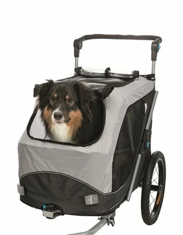 Trixie Trixie Hondenfietskar Opvouwbaar Grijs 2 Trixie Trixie Hondenfietskar Opvouwbaar Grijs - Afbeelding 2