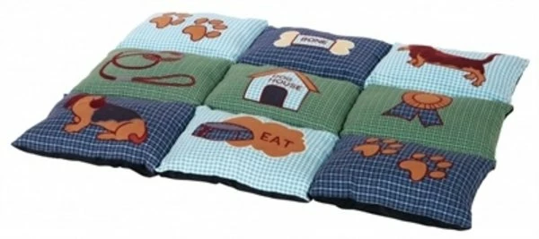 Trixie Trixie Hondenkussen Patchwork Blauw / Groen 1 Trixie Trixie Hondenkussen Patchwork Blauw / Groen