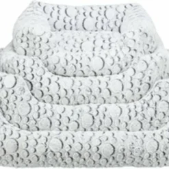 Trixie Trixie Hondenmand Mila Hoekig Pluche Wit / Grijs