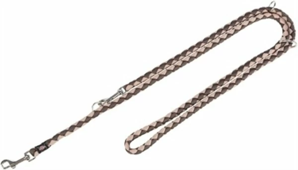 Trixie Trixie Hondenriem Cavo Verstelbaar Bruin / Beige 1 Trixie Trixie Hondenriem Cavo Verstelbaar Bruin / Beige
