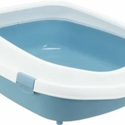 Trixie Trixie Kattenbak Primo Met Rand Blauw / Wit