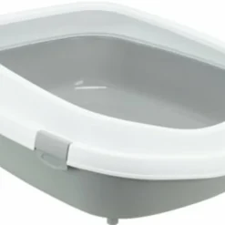 Trixie Trixie Kattenbak Primo Met Rand Grijs / Wit