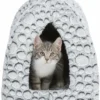 Trixie Trixie Kattenmand Iglo Mila Pluche Wit / Grijs