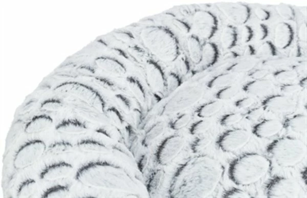 Trixie Trixie Kattenmand Mila Rond Pluche Wit / Grijs 4 Trixie Trixie Kattenmand Mila Rond Pluche Wit / Grijs - Afbeelding 4