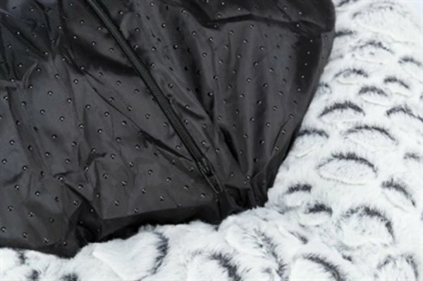 Trixie Trixie Kattenmand Mila Rond Pluche Wit / Grijs 5 Trixie Trixie Kattenmand Mila Rond Pluche Wit / Grijs - Afbeelding 5