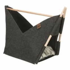 Trixie Trixie Kattenmand Tent Elise Met Kussen Vilt Antraciet -Trixie Verkoopwinkel trixie trixie kattenmand tent elise met kussen vil 2