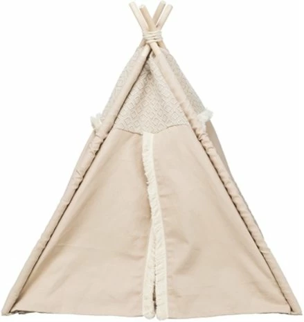 Trixie Trixie Kattenmand Tipi Boho Beige 3 Trixie Trixie Kattenmand Tipi Boho Beige - Afbeelding 3