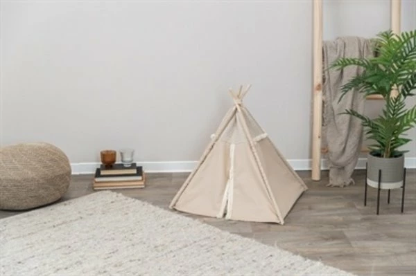 Trixie Trixie Kattenmand Tipi Boho Beige 4 Trixie Trixie Kattenmand Tipi Boho Beige - Afbeelding 4