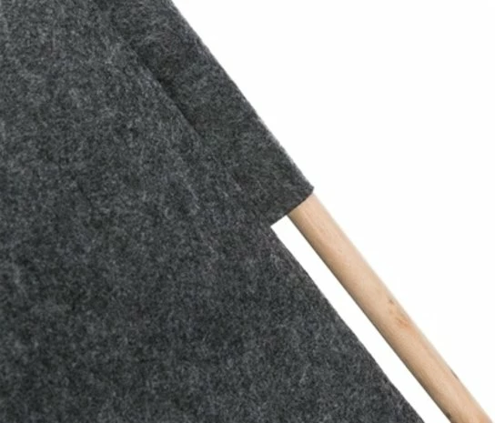 Trixie Trixie Kattenmand Tipi Vilt Antraciet 3 Trixie Trixie Kattenmand Tipi Vilt Antraciet - Afbeelding 3