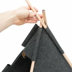 Trixie Trixie Kattenmand Tipi Vilt Antraciet 9 Trixie Trixie Kattenmand Tipi Vilt Antraciet -Trixie Verkoopwinkel trixie trixie kattenmand tipi vilt antraciet 4