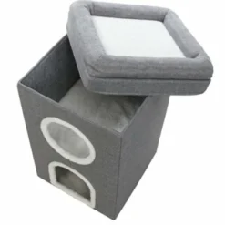 Trixie Trixie Krabpaal Cat Tower Saul Grijs 8 Trixie Trixie Krabpaal Cat Tower Saul Grijs -Trixie Verkoopwinkel trixie trixie krabpaal cat tower saul grijs 3