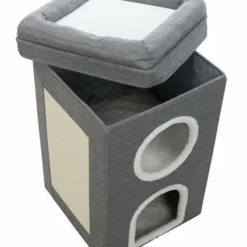 Trixie Trixie Krabpaal Cat Tower Saul Grijs 9 Trixie Trixie Krabpaal Cat Tower Saul Grijs -Trixie Verkoopwinkel trixie trixie krabpaal cat tower saul grijs 4