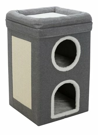 Trixie Trixie Krabpaal Cat Tower Saul Grijs 1 Trixie Trixie Krabpaal Cat Tower Saul Grijs
