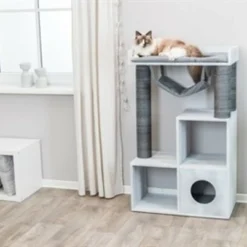 Trixie Trixie Krabpaal Met Kastfunctie Grijs -Trixie Verkoopwinkel trixie trixie krabpaal met kastfunctie grijs 4