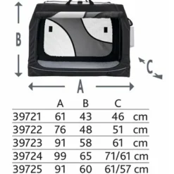 Trixie Trixie Reismand Vario Zwart / Grijs -Trixie Verkoopwinkel trixie trixie reismand vario zwart grijs 2