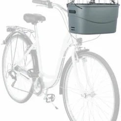 Trixie Trixie Stuur-fietsmand Kunststof Grijs