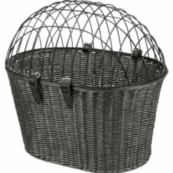 Trixie Trixie Stuur Fietsmand Met Draadkap Antraciet