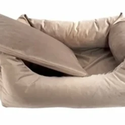 Woefwoef Madison Friends Hondenmand Velvet Taupe -Trixie Verkoopwinkel woefwoef madison friends hondenmand velvet taupe 2