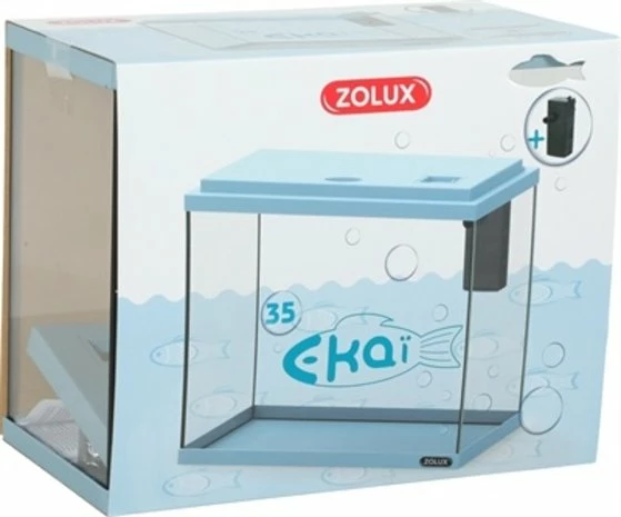 Zolux Zolux Aquarium EkaÏ 35 Blauw 2 Zolux Zolux Aquarium EkaÏ 35 Blauw - Afbeelding 2