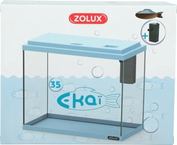 Zolux Zolux Aquarium EkaÏ 35 Blauw 1 Zolux Zolux Aquarium EkaÏ 35 Blauw