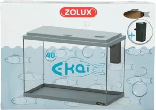 Zolux Zolux Aquarium EkaÏ 40 Grijs 2 Zolux Zolux Aquarium EkaÏ 40 Grijs -Trixie Verkoopwinkel zolux zolux aquarium ekai 40 grijs
